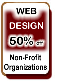 We offer a 50% discount on complete development costs for not for profit organizations