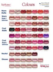 LipSense Colour Chart